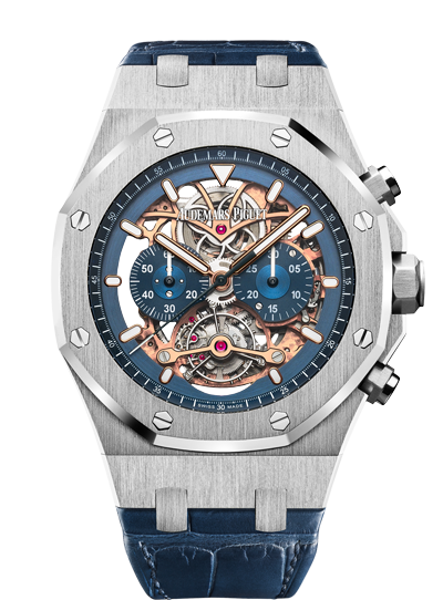 2018 Replica Audemars Piguet ROYAL OAK TOURBILLON CHRONOGRAPH OPENWORKED watch 26347PT.OO.D315CR.01